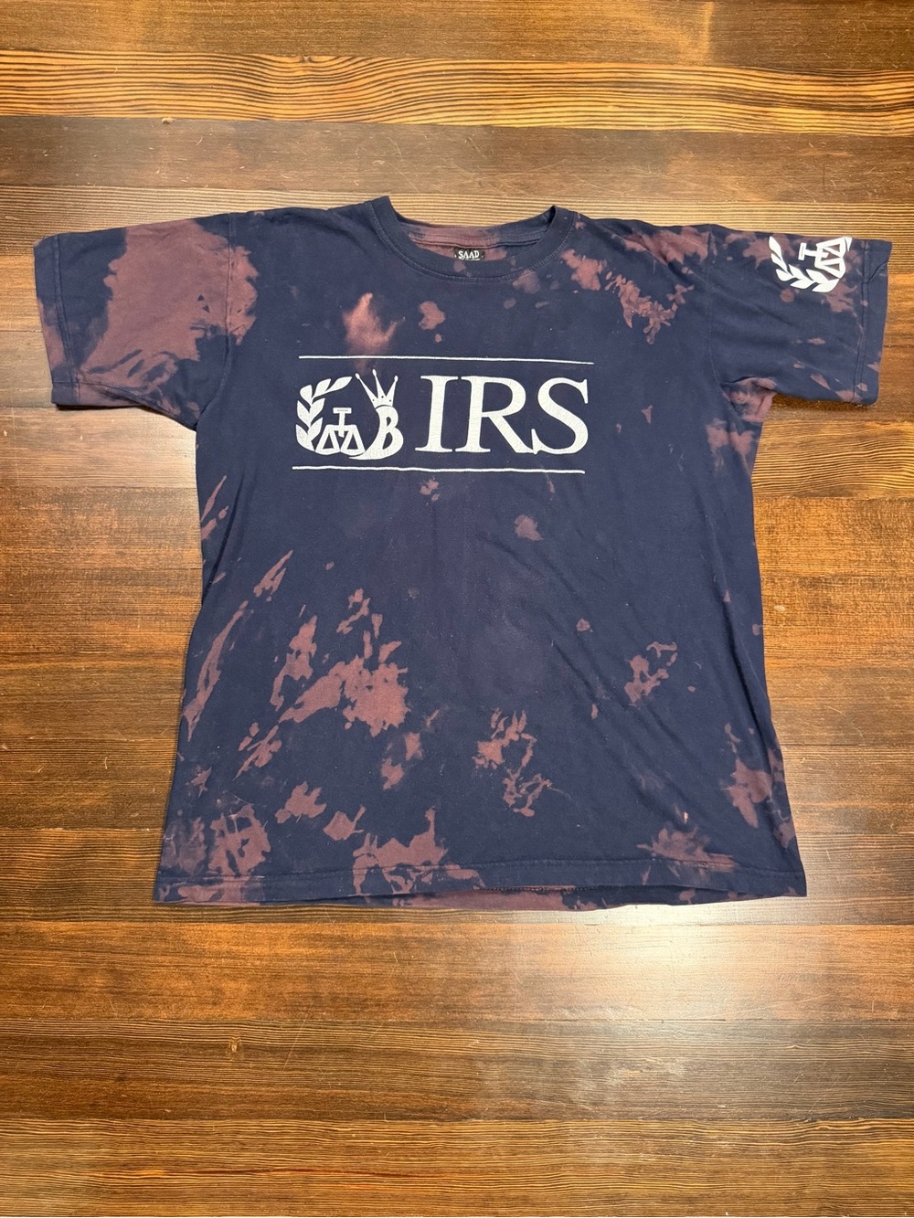 SAAD Collection BIRS International Rock Stars Bleach Dye Graphic Tee XL